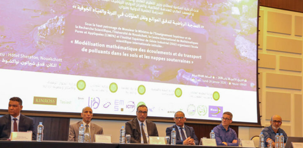 Launch of the “Simba Nouakchott 2026” school on mathematical modeling and pollutant transport