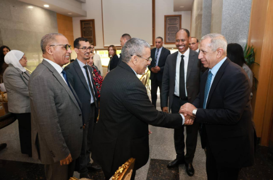 A delegation from the Ministry of Higher Education and Scientific Research meets with the President of the Arab Academy for Science, Technology and Maritime Transport. - Image 1